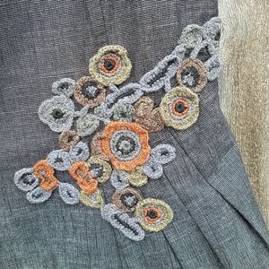 Boutique Denim Applique Dress